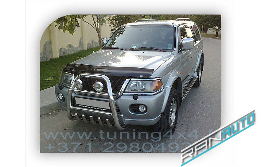 Pajero front deals bumper guard